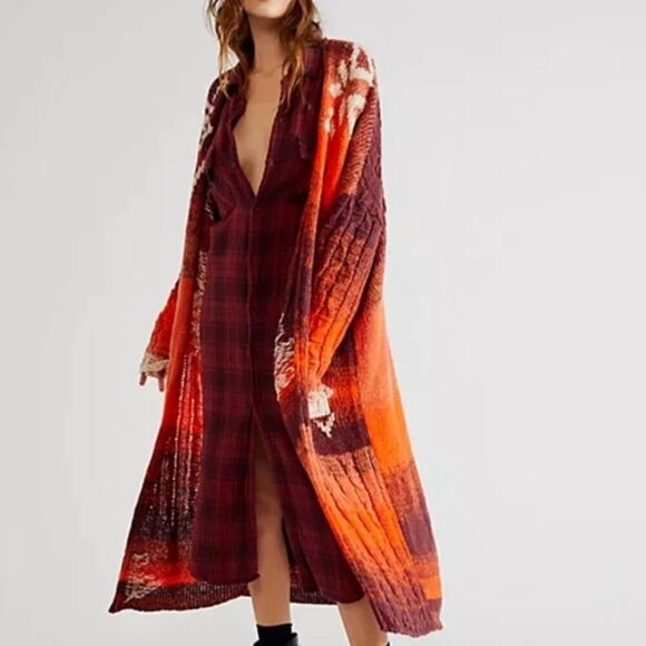 Free People Flury Cardi Wool Blend  Wool Open front Cider size XS/S
Fits S,XS, - Picture 1 of 12